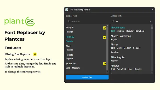 Figma Font Replacer